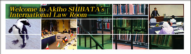 welcome to Akiho SHIBATA's International Law Room